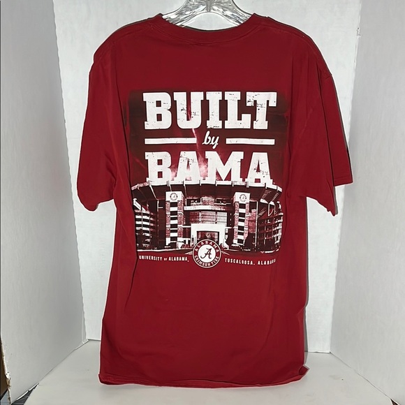 University of Alabama built by bama red crew neck t shirt large - Picture 3 of 10